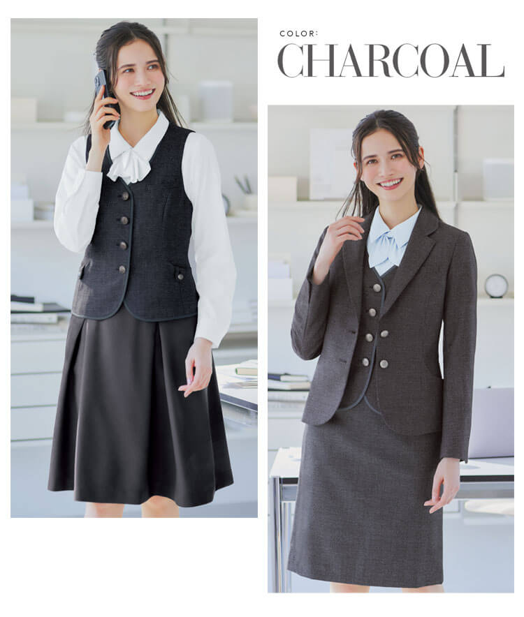 可愛い おしゃれ 事務服 制服 ユニフォーム　医療事務 クラシカル 社員 エンジョイ カーシーカシマ